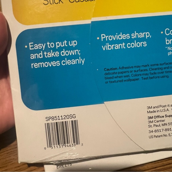 3M Post-it Picture Paper 20 Sheets 8.5 x 11 Semi Gloss 7.5mm Thick Adhesive Lot - Picture 5 of 6